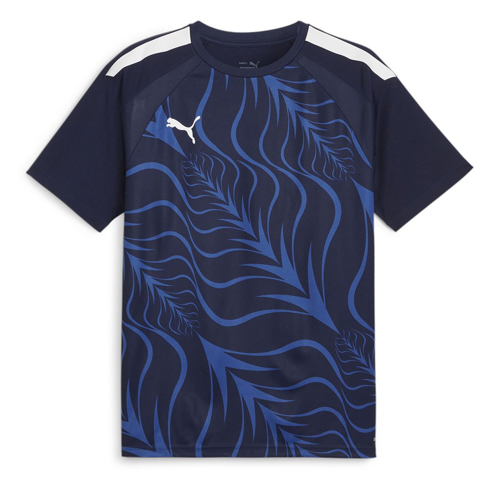 Puma Individualliga Graphic Short Sleeve T-shirt Blau S Mann von Puma