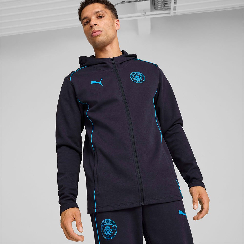 Puma Manchester City Fc Casuals Jacket Blau XL von Puma