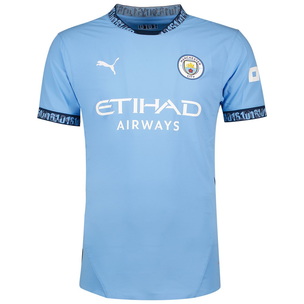 Puma Manchester City Fc Home Authentic Short Sleeve T-shirt Blau S von Puma