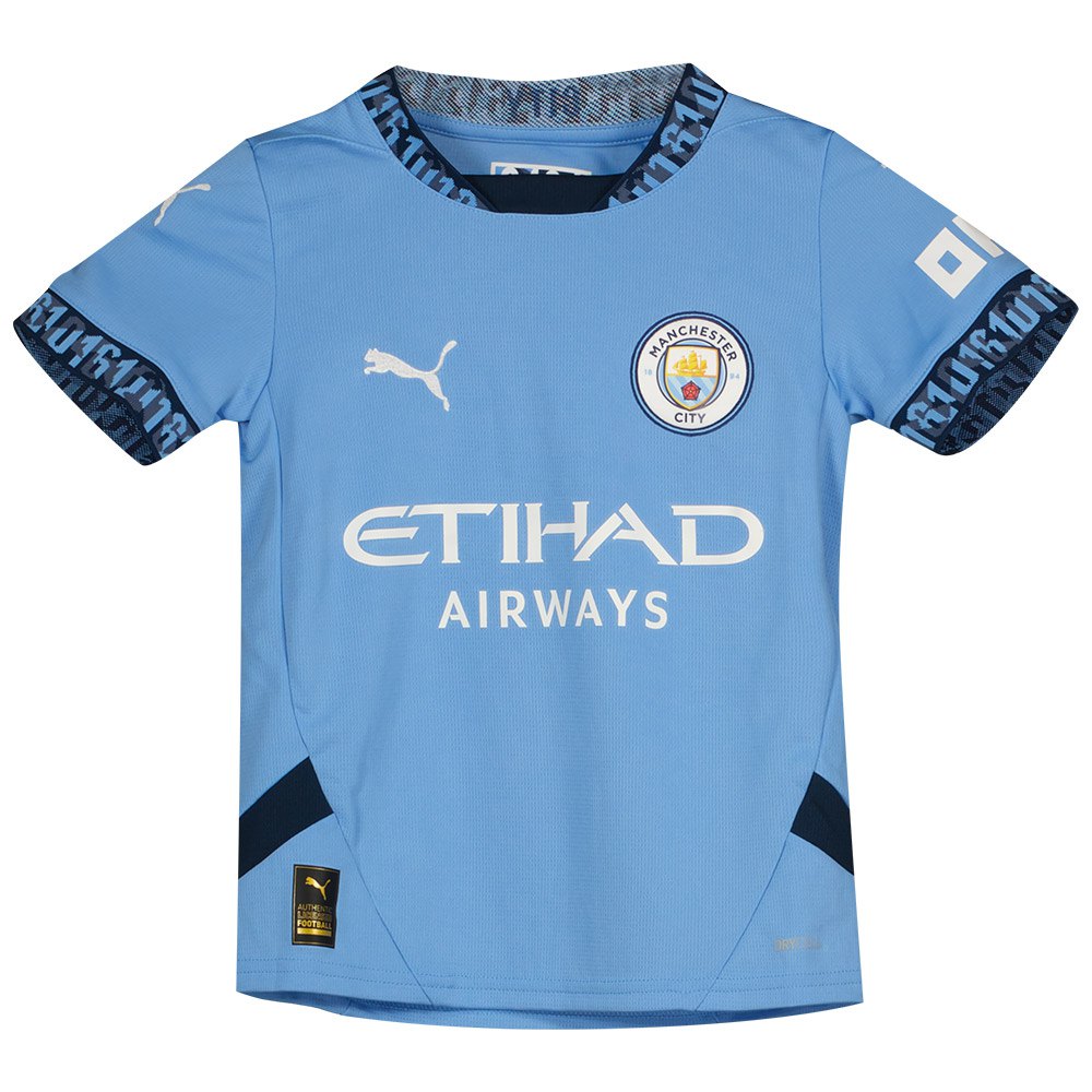 Puma Manchester City Fc Home Short Sleeve T-shirt Blau 7-8 Years von Puma