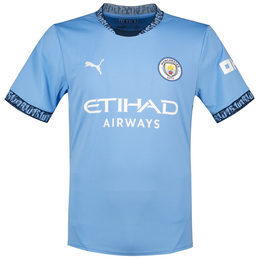 Puma Manchester City Fc Home Short Sleeve T-shirt Blau L von Puma