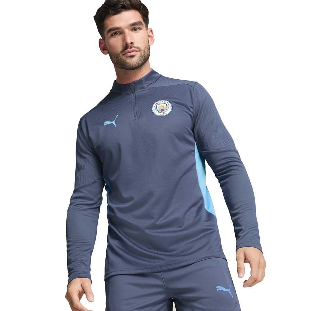 Puma Manchester City Fc Training Full Zip Sweatshirt Blau L von Puma