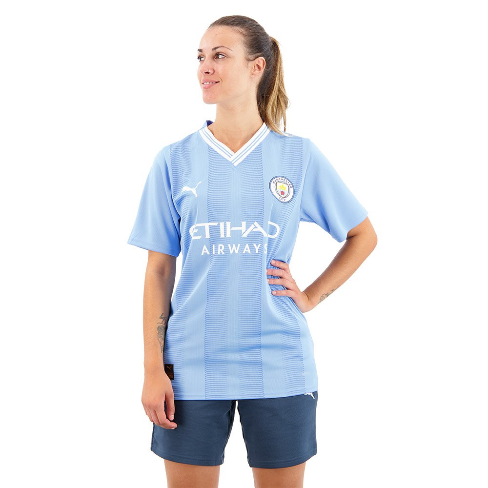 Puma Manchester City Fc 23/24 Home Short Sleeve T-shirt Blau XS Puma Manchester City Fc 23/24 Home Short Sleeve T-shirt Blau XS von Puma
