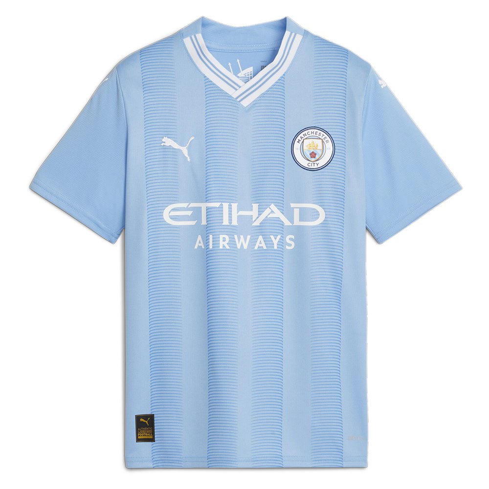 Puma Mcfc Home Replica Short Sleeve T-shirt Blau 7-8 Years von Puma