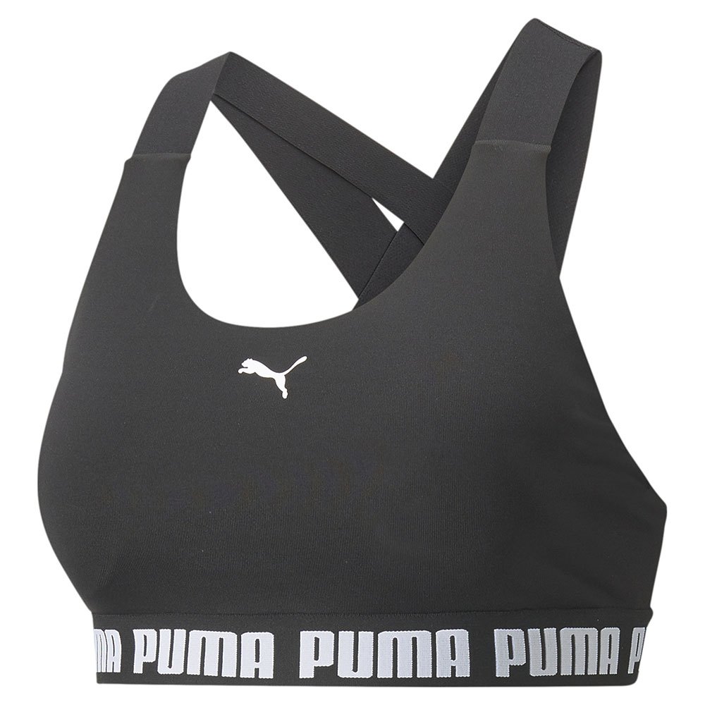 Puma Mid Impact Feel It Sports Bra Schwarz XS Frau von Puma