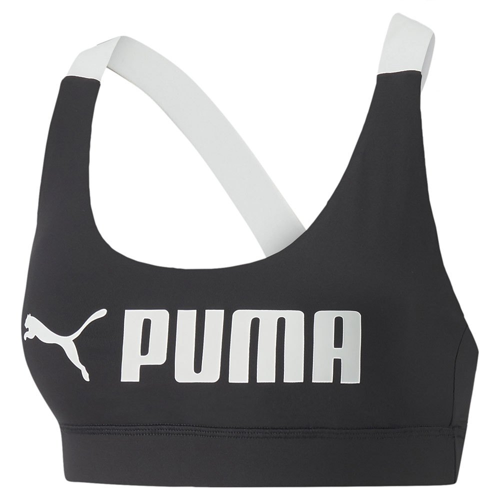 Puma Mid Impact Fit Top Schwarz M Frau von Puma