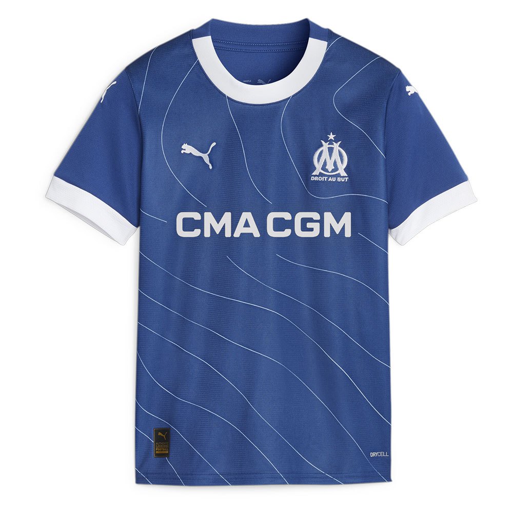 Puma Olympique Marseille 23/24 Junior Away Short Sleeve T-shirt Blau 13-14 Years von Puma