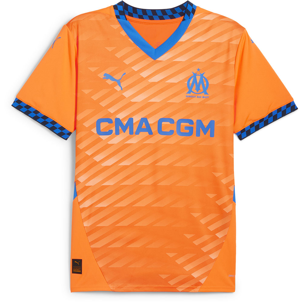 Puma Olympique Marseille Third Short Sleeve T-shirt Orange XL von Puma