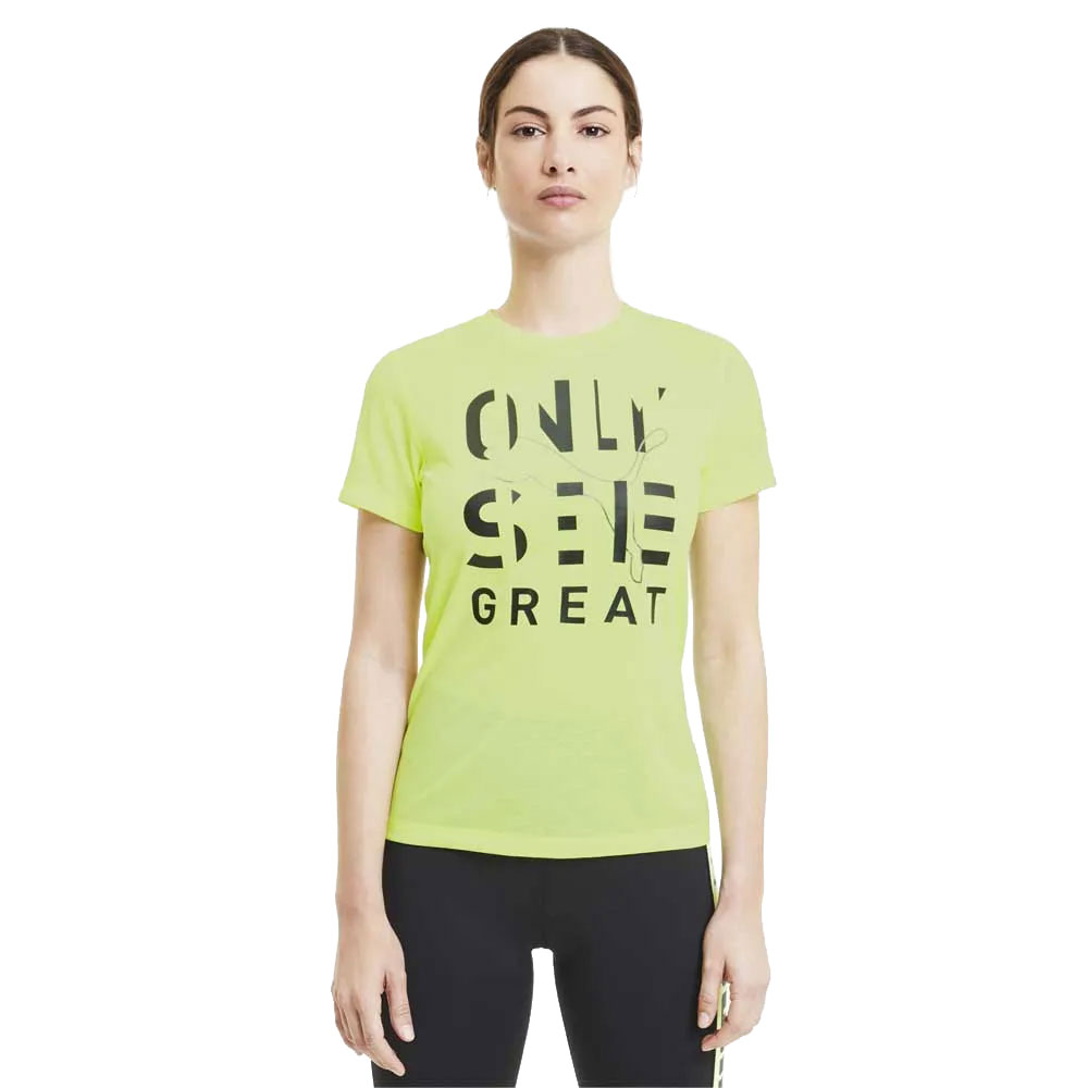 Puma Performance Slogan Short Sleeve T-shirt Gelb S Frau Puma Performance Slogan Short Sleeve T-shirt Gelb S Frau von Puma