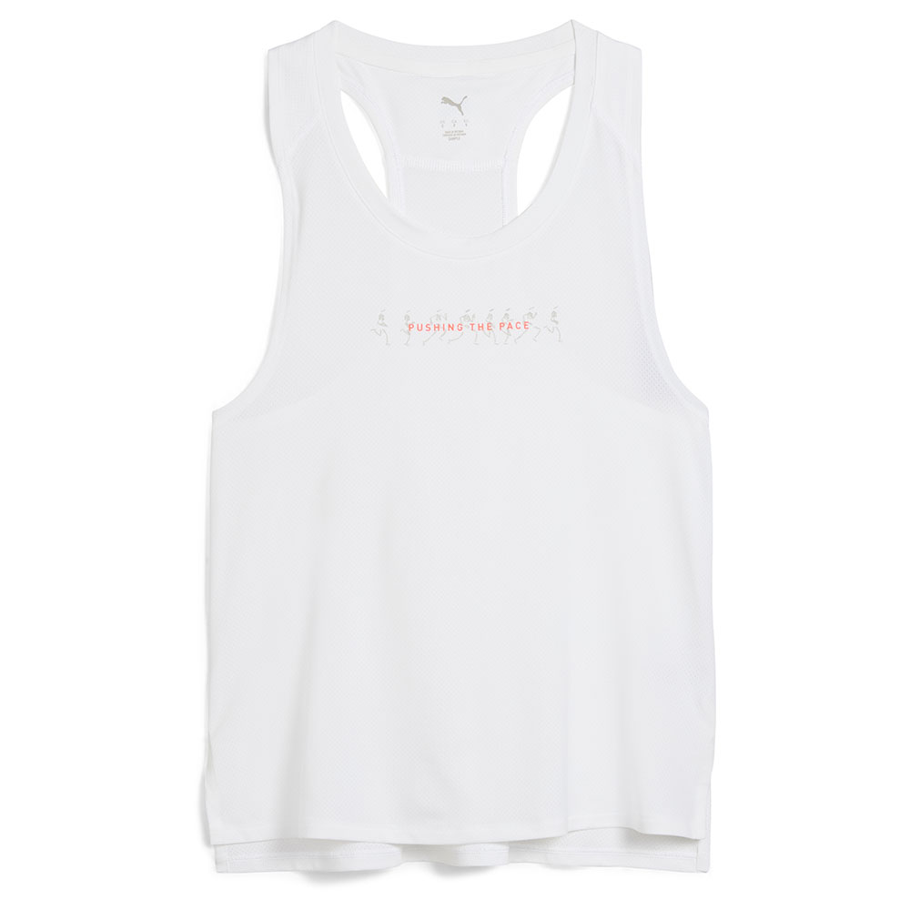 Puma Run Graphic Mesh Sleeveless T-shirt Weiß M Frau Puma Run Graphic Mesh Sleeveless T-shirt Weiß M Frau von Puma