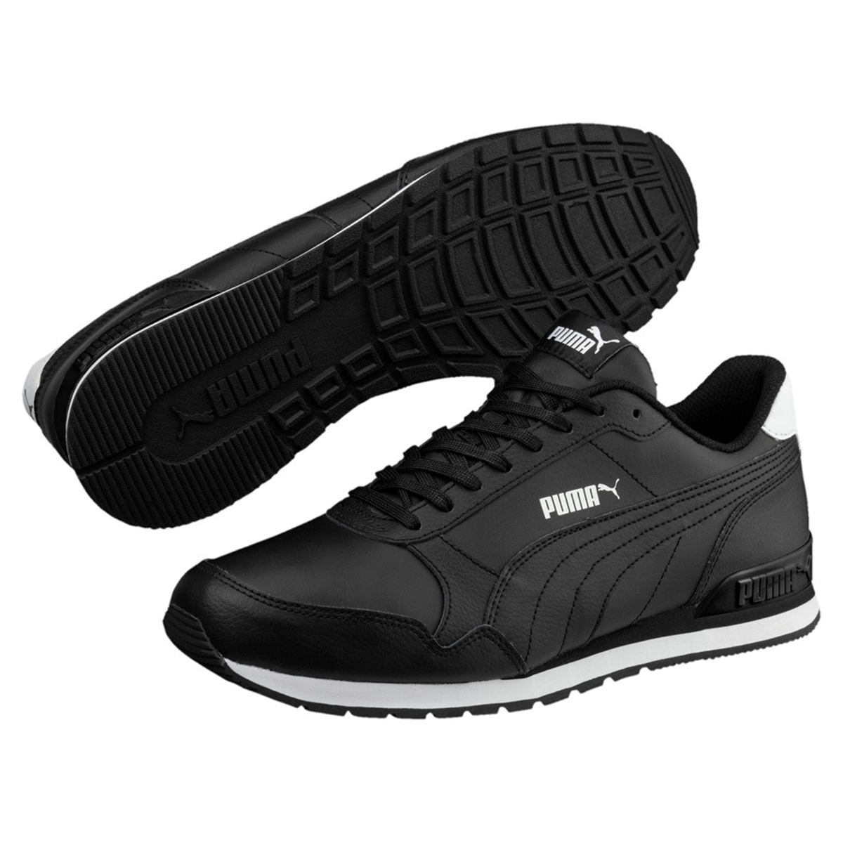 Puma ST Runner v2 Full L Unisex Sneaker Turnschuhe 365277 Schwarz /Weiß von Puma