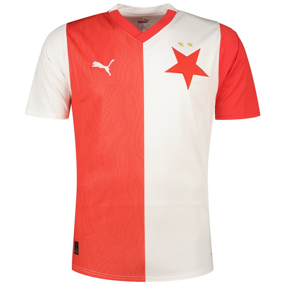 Puma Sks Slavia Praga Home Short Sleeve T-shirt Rot L von Puma