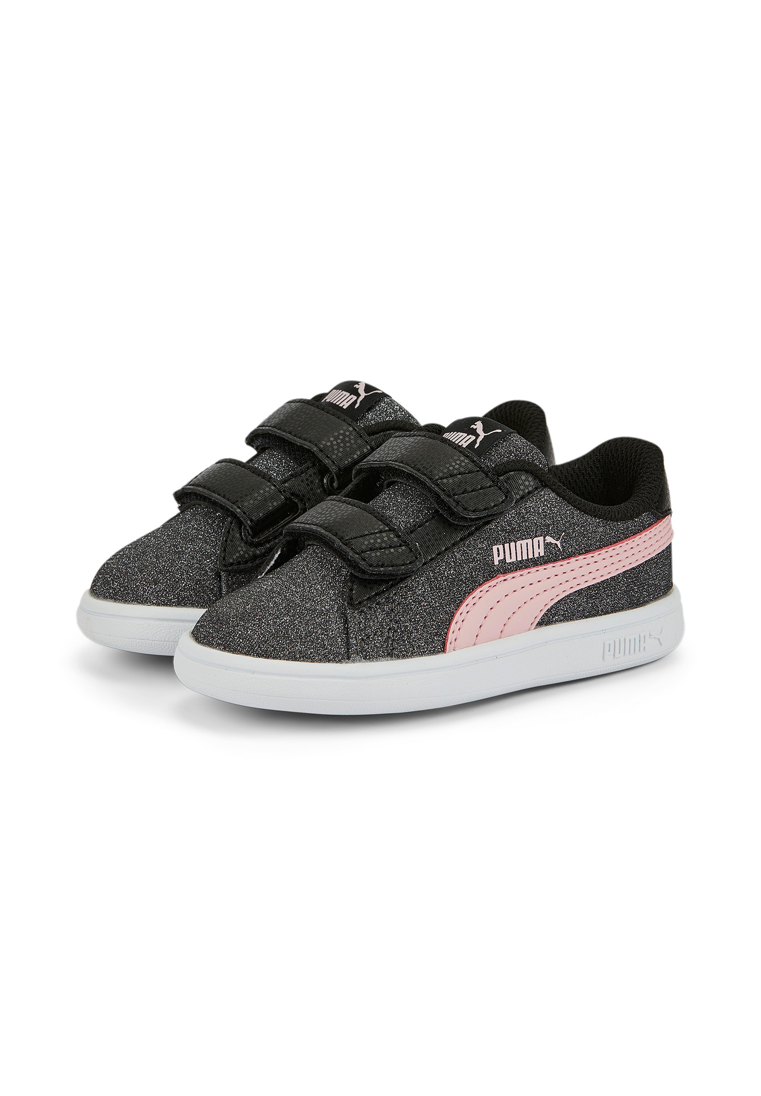 Puma Smash v2 Glitz Glam V Inf Glitzer Junior Mädchen Schuh Klett schwarz 367380 Puma Smash v2 Glitz Glam V Inf Glitzer Junior Mädchen Schuh Klett schwarz 367380 von Puma