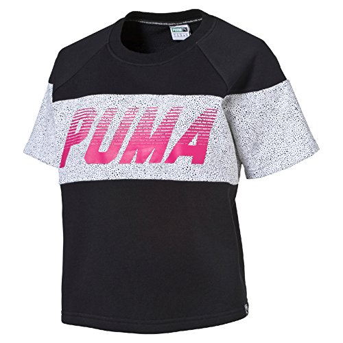 PUMA Damen T-Shirt Speed Font Top, Mehrfarbig, M von PUMA