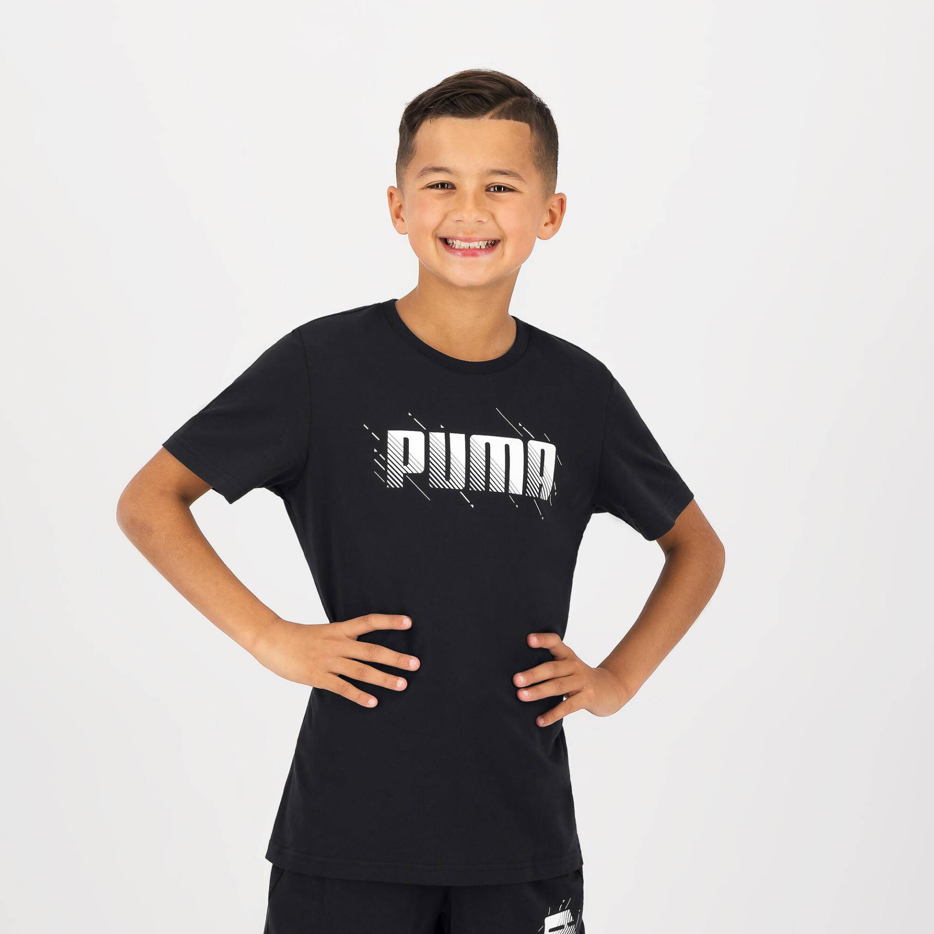 Puma T-Shirt Kinder - schwarz bedruckt von Puma