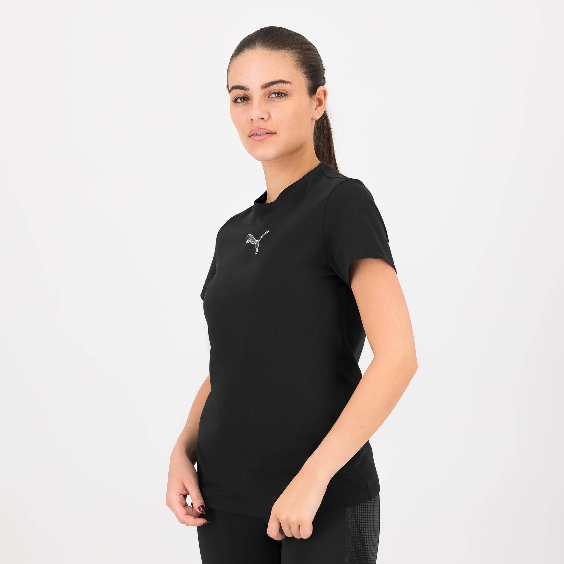 Puma T-Shirt Damen Baumwolle - schwarz von Puma