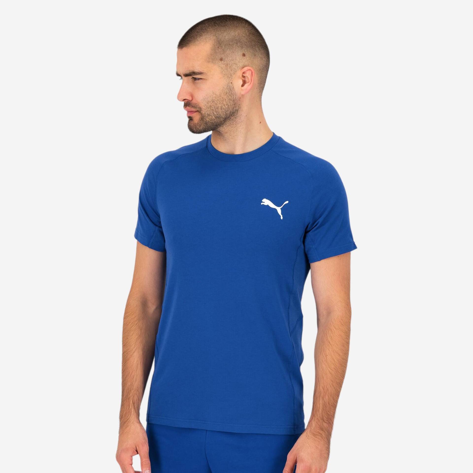 Puma T-Shirt Herren Baumwolle - blau von Puma