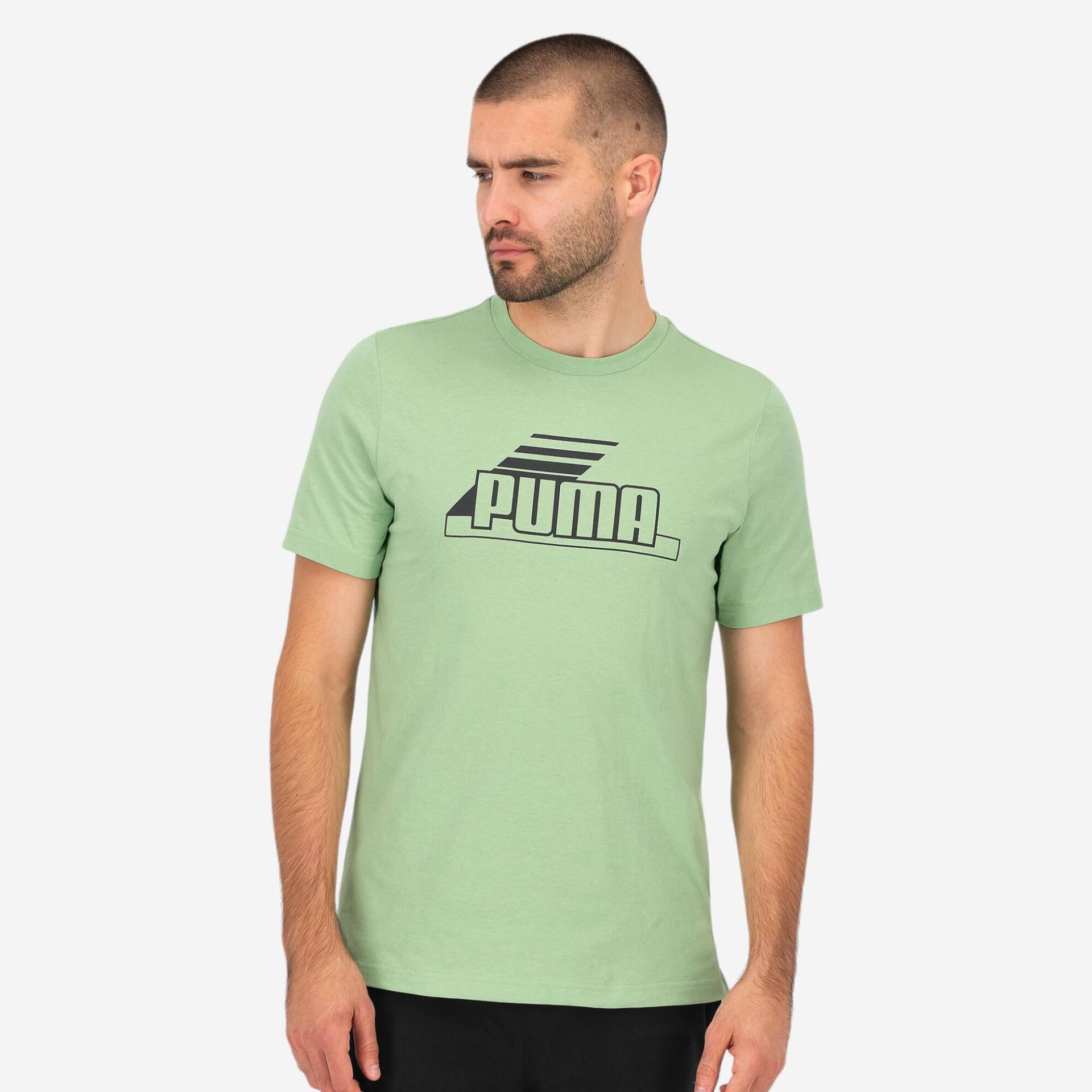 Puma T-Shirt Herren Baumwolle - grün von Puma