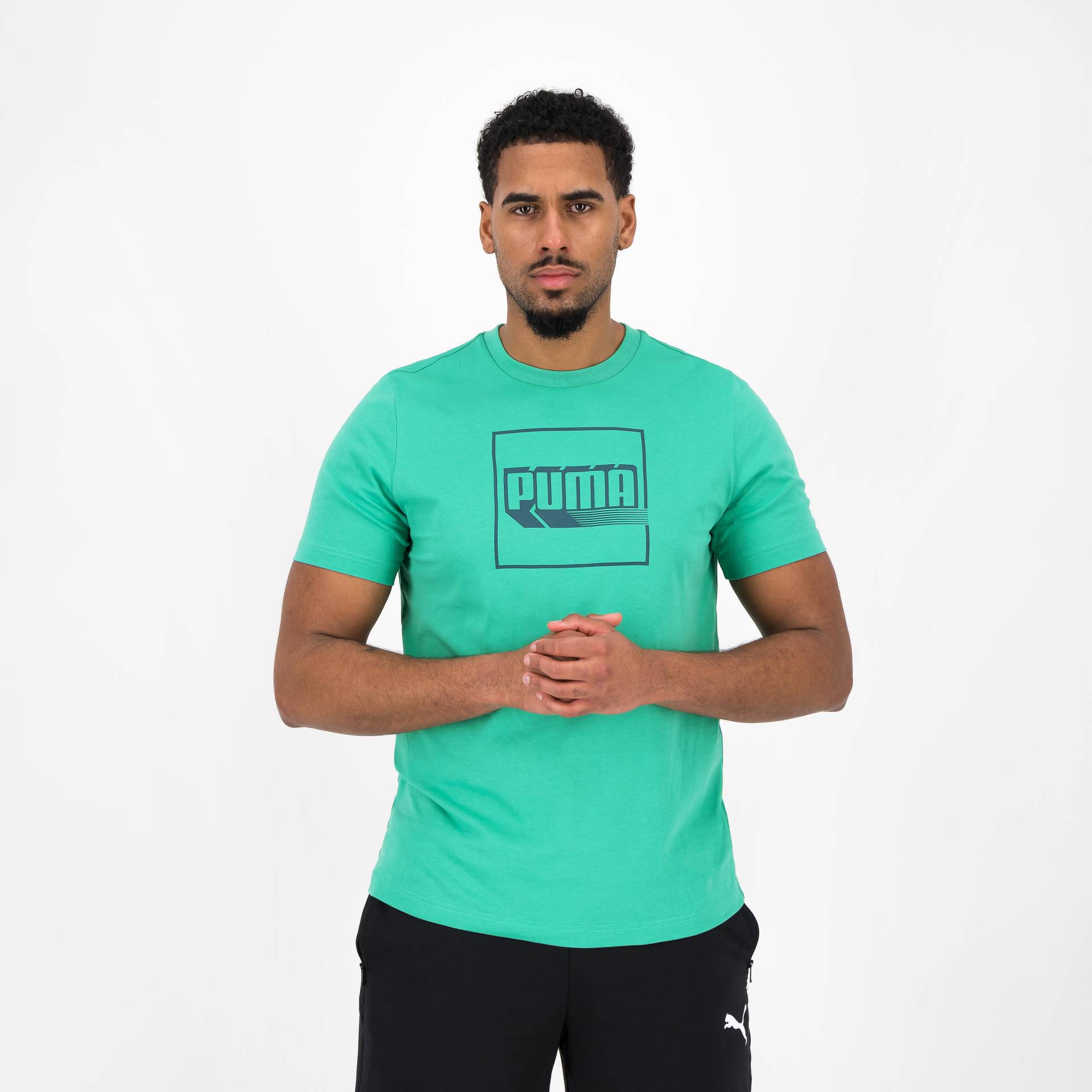 Puma T-Shirt Herren Print - hellgrün von Puma