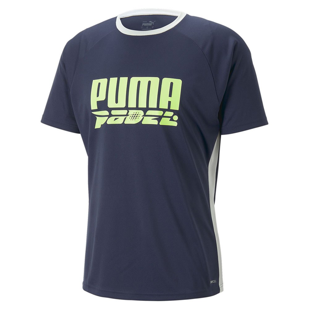 Puma Teamliga Logo Short Sleeve T-shirt Blau S Mann von Puma