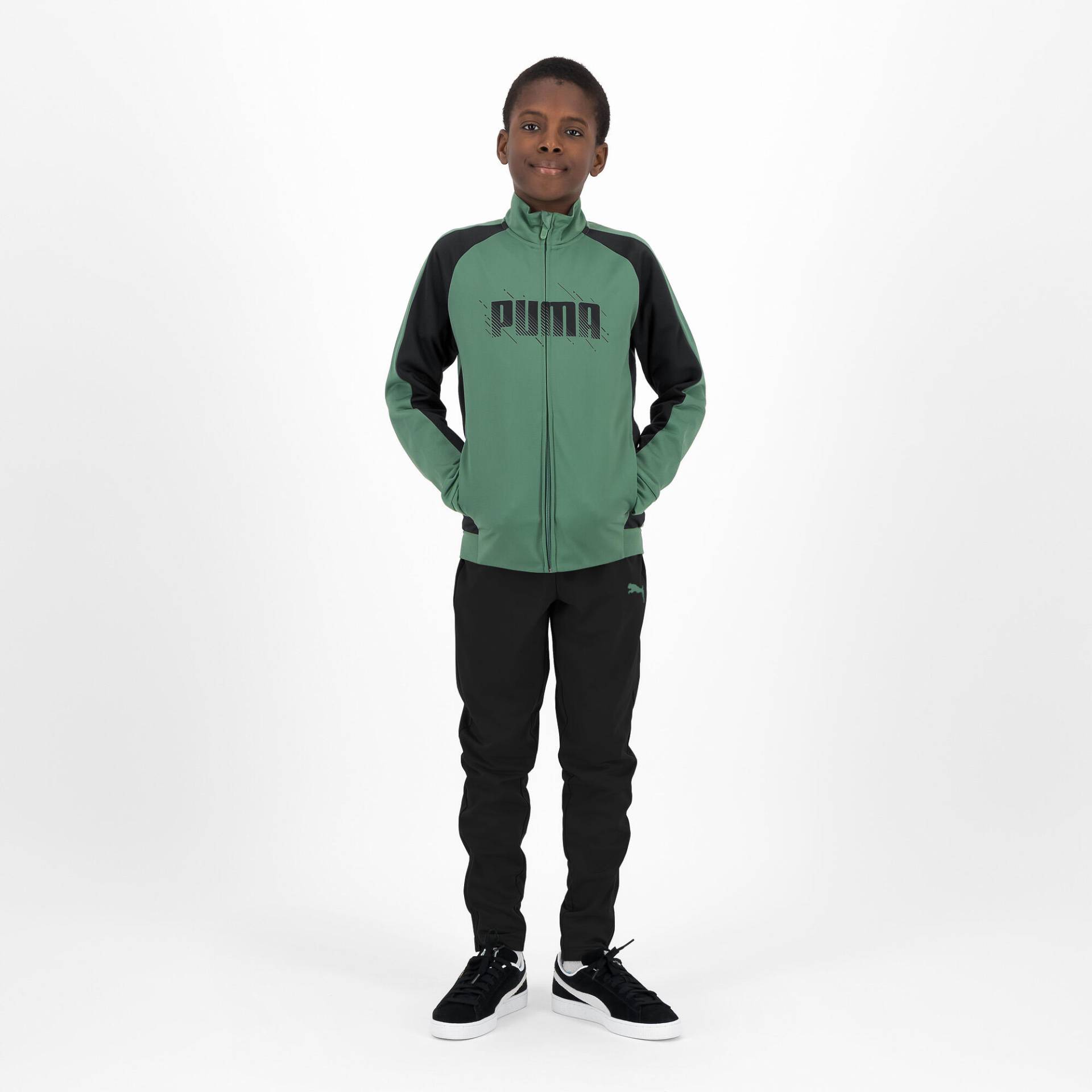 Puma Trainingsanzug Kinder - grün/schwarz von Puma