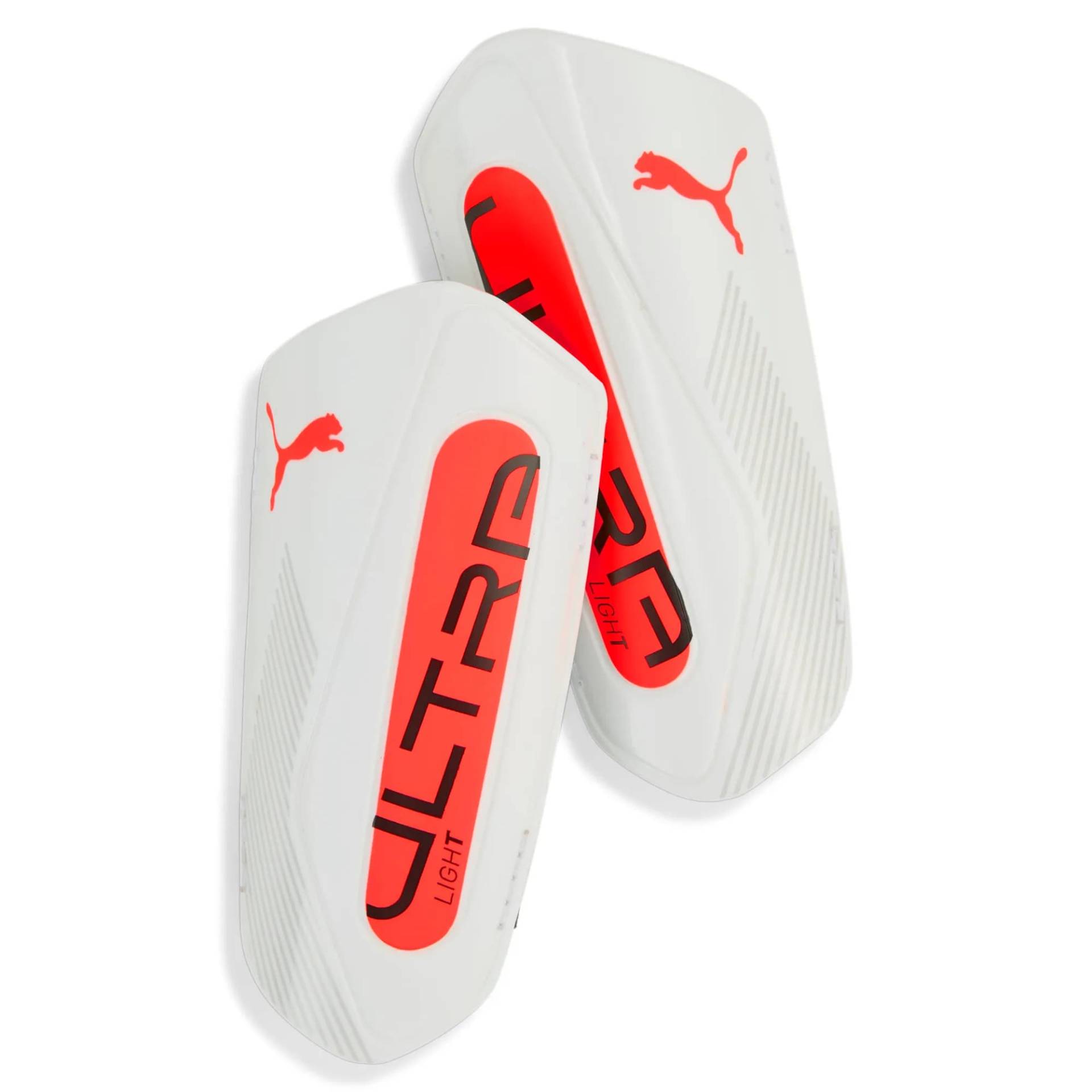Puma Ultra Light Strap Schienbeinschoner puma white-glowing red XL Puma Ultra Light Strap Schienbeinschoner puma white-glowing red XL von Puma