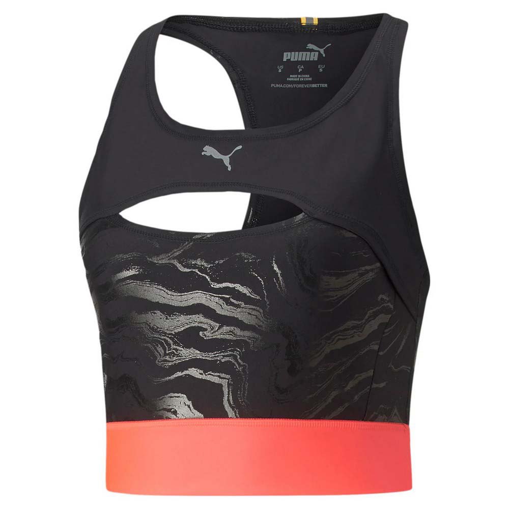 Puma Ultraform Aop Crop Sleeveless T-shirt Schwarz S Frau von Puma