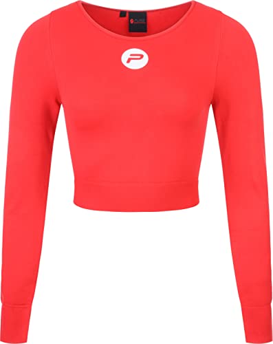 Pure2Improve Sport Crop Top Damen, Leicht zu tragen, Größe L, Reguläre Passform, Rot, Laufshirt, Trainingsshirt ist sowohl bequem als auch stylisch, Für Frauen, Netz-Funktionsshirt, Langarmshirt Pure2Improve Sport Crop Top Damen, Leicht zu tragen, Größe L, Reguläre Passform, Rot, Laufshirt, Trainingsshirt ist sowohl bequem als auch stylisch, Für Frauen, Netz-Funktionsshirt, Langarmshirt von Pure2Improve