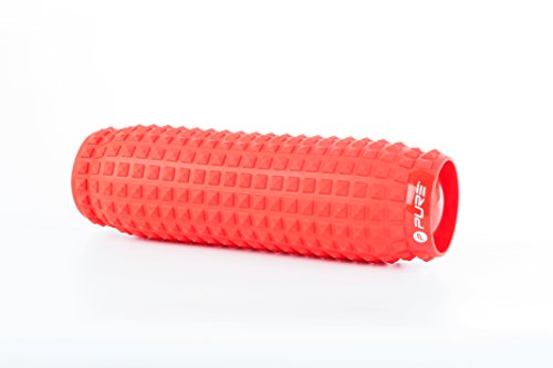 Pure 2Improve Massagerolle, aufblasbar, rot, 45x12cm von Pure2Improve