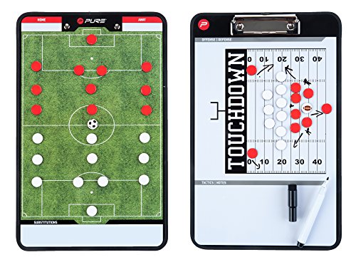 Pure2Improve - Taktiktafel Fußball, 35x22cm, Tactic Board – Coach Board mit Magnete und Stifte, Taktikbrett, für die Spielanalyse, Verbessern Sie Ihre Spiele Pure2Improve - Taktiktafel Fußball, 35x22cm, Tactic Board – Coach Board mit Magnete und Stifte, Taktikbrett, für die Spielanalyse, Verbessern Sie Ihre Spiele von Pure2Improve