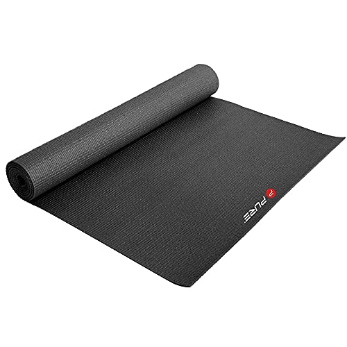 Pure2Improve - Yogamatte - Rutschfeste Gymnastikmatte aus Hochwertigem TPE Fitnessmatte für Yoga, Pilates, Fitness, Gymnastik und Home Gym mit Tasche und Schultergurt, Schwarz, P2I240030 Pure2Improve - Yogamatte - Rutschfeste Gymnastikmatte aus Hochwertigem TPE Fitnessmatte für Yoga, Pilates, Fitness, Gymnastik und Home Gym mit Tasche und Schultergurt, Schwarz, P2I240030 von Pure2Improve