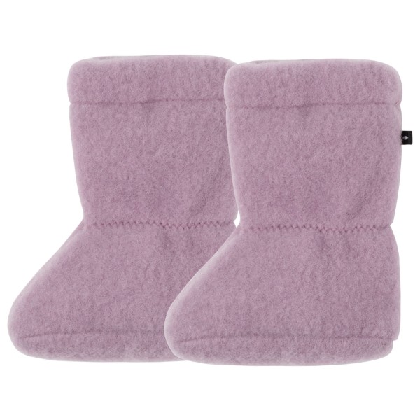 Pure Pure - Baby Stiefel Fleece - Hüttenschuhe Gr 0 grau;rosa von Pure Pure