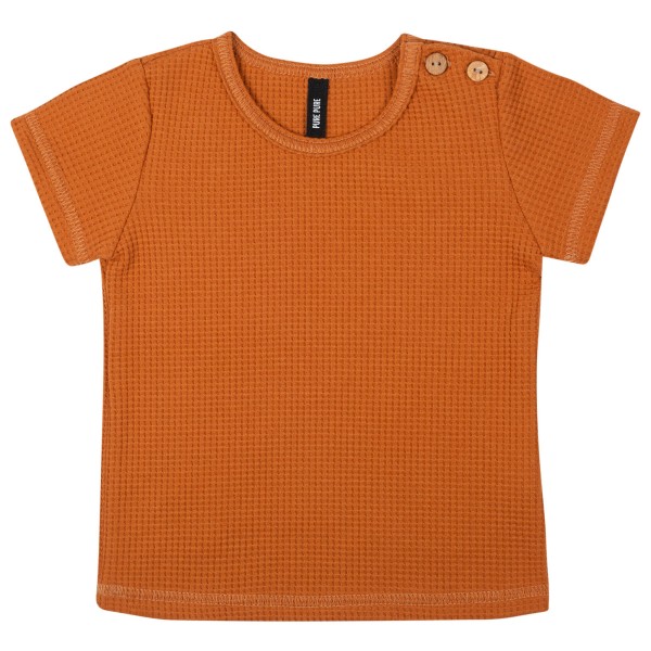 Pure Pure - Baby's T-Shirt Waffle - T-Shirt Gr 68 orange von Pure Pure