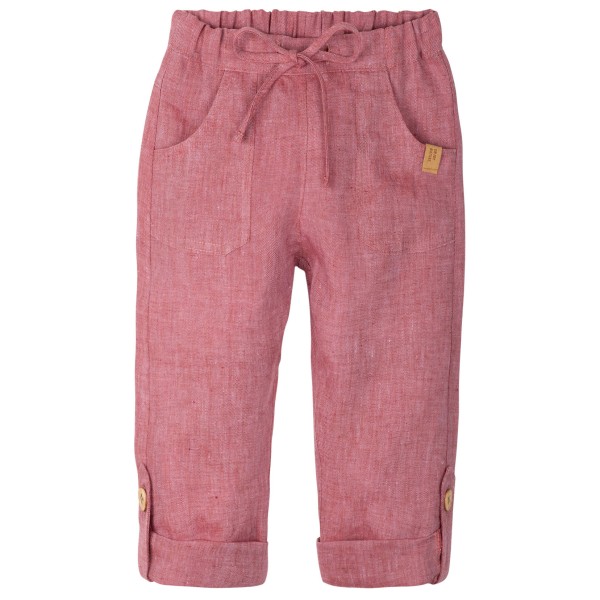 Pure Pure - Kid's Hose Leinen mit Taschen - Freizeithose Gr 86 rosa von Pure Pure