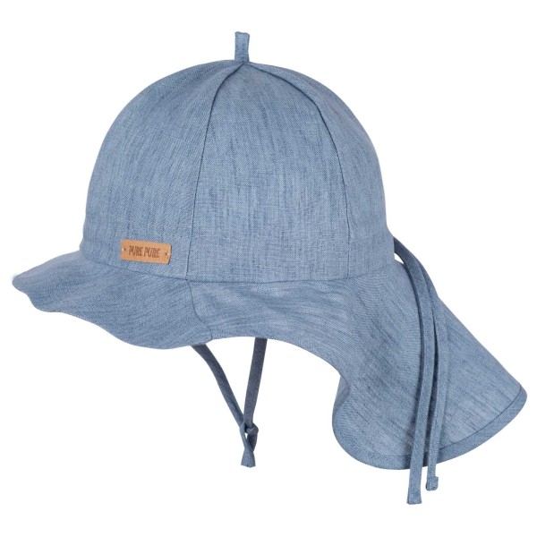 Pure Pure - Kid's Mini-Nackenschutz Leinen - Cap Gr 53 cm grau Pure Pure - Kid's Mini-Nackenschutz Leinen - Cap Gr 53 cm grau von Pure Pure