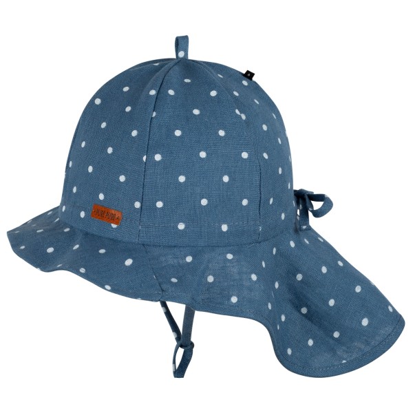 Pure Pure - Kid's Nackenschutz Leinen - Cap Gr 49 cm blau von Pure Pure