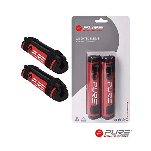 Pure 2 Improve Weighted Golf Sleeve Speed Training Aid Gewichte, rot/schwarz, Einheitsgröße Pure 2 Improve Weighted Golf Sleeve Speed Training Aid Gewichte, rot/schwarz, Einheitsgröße von Pure2Improve