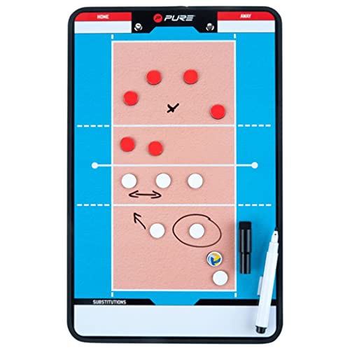 Pure2Improve Unisex Trainingsboard Taktiktafel, Volleyball, 35x22cm EU von Pure2Improve