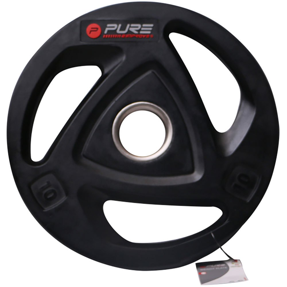 Pure2improve Rubber Coated 10kg Plate Schwarz 10 kg Pure2improve Rubber Coated 10kg Plate Schwarz 10 kg von Pure2improve