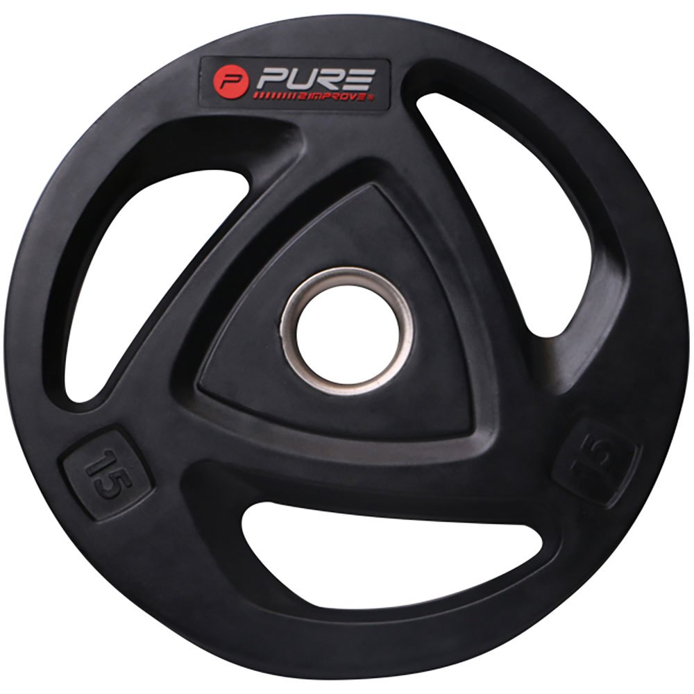 Pure2improve Rubber Coated 15kg Plate Schwarz 15 kg Pure2improve Rubber Coated 15kg Plate Schwarz 15 kg von Pure2improve