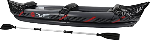 Pure4Fun Aufblasbares Kajak – 2 Personen aufblasbares Kajak-Boot-Set – inklusive Aluminium-Paddel, Reparatur-Set, schwarz/rot, 325 x 81 x 53 cm, P4F150040 Pure4Fun Aufblasbares Kajak – 2 Personen aufblasbares Kajak-Boot-Set – inklusive Aluminium-Paddel, Reparatur-Set, schwarz/rot, 325 x 81 x 53 cm, P4F150040 von Pure4Fun