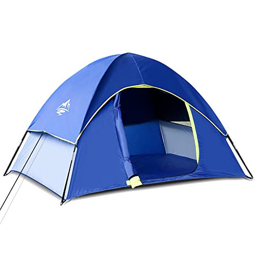 PUREBOX Campingzelt Leichtes Zelt für S(1-2)/L(2-3) Personen, Familie Kuppelzelte Winddicht mit Tragetasche, Einfach Aufzubauendes Outdoor-Zelt, Wurfzelt für Camping, Garten, Wanderausflug von Purebox