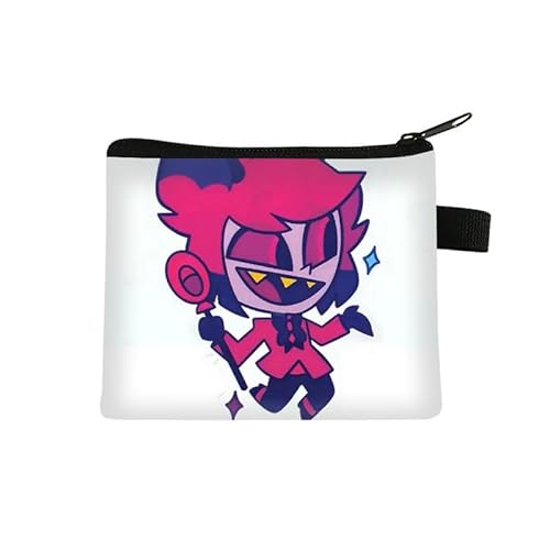 Hazbin Hotel-Münzgeldbörse, Reißverschluss, Anime-Münztasche, Cartoon-Geldbörse, Aufbewahrung, Organizer, Tasche für Karten, Münzen, kleine Geldbörsen für Kinder, Typ 14, 13.5 x 11CM, Kartenhalter von Puruuige