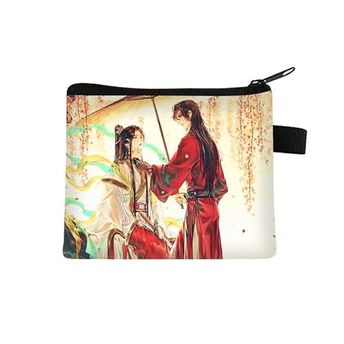 Tian Guan Ci Fu Münzbörse für Kinder, Hua Cheng Kleingeldtasche, kleine Cartoon-Druck, Geldbörse, Anime-Münzbeutel mit Reißverschluss, Xie Lian, Geldbörsen, Taschen, Geschenke, Typ 30, 13.5 x 11CM, von Puruuige