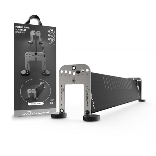 PuttOut Flugzeugausrichtungsstab Putting-Hobel mit Ausrichtungsstab-Set und Toren, Schwarz, 70cm x 14cm PuttOut Flugzeugausrichtungsstab Putting-Hobel mit Ausrichtungsstab-Set und Toren, Schwarz, 70cm x 14cm von PuttOut