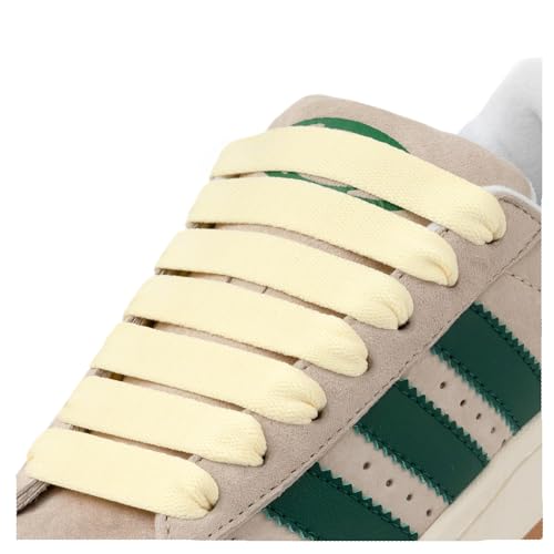 Puzeam 2 Paar Flache Schnürsenkel, 15 mm Breit, Ersatz, Reißfest Schuhbänder für Sneaker und Turnschuhe, Sportschuhe Creme 120 Puzeam 2 Paar Flache Schnürsenkel, 15 mm Breit, Ersatz, Reißfest Schuhbänder für Sneaker und Turnschuhe, Sportschuhe Creme 120 von Puzeam