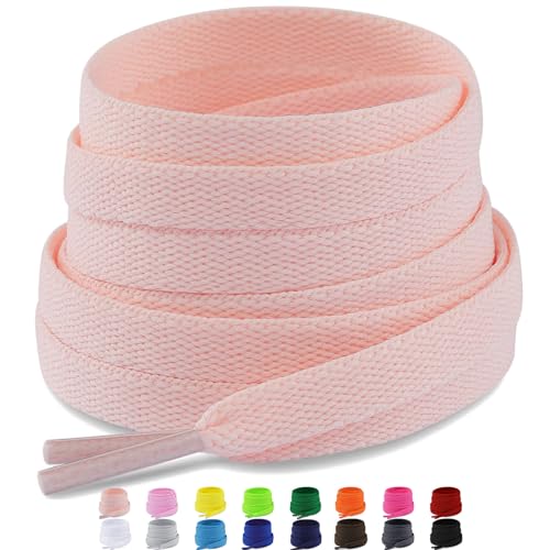 Puzeam 2 Paar Premium Schnürsenkel flach reißfest Schuhbänder 8 mm breit Ersatz Schnürsenkel für Sneakers, Turnschuhe, Sportschuhe - Kirschrosa 140 Puzeam 2 Paar Premium Schnürsenkel flach reißfest Schuhbänder 8 mm breit Ersatz Schnürsenkel für Sneakers, Turnschuhe, Sportschuhe - Kirschrosa 140 von Puzeam
