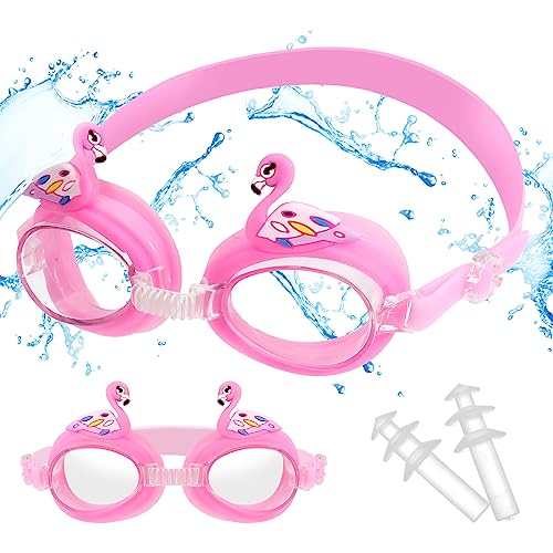 Pwsap Anti-Fog Schwimmbrille, Flamingo Schwimmbrille für Mädchen 4-14, Schwimmbrille mit Breiten Gläsern, UV-Schutz, Auslaufsicher, Klare Sicht, Wasser Pool Brille mit Ohrstöpsel/Aufbewahrungs Tasche Pwsap Anti-Fog Schwimmbrille, Flamingo Schwimmbrille für Mädchen 4-14, Schwimmbrille mit Breiten Gläsern, UV-Schutz, Auslaufsicher, Klare Sicht, Wasser Pool Brille mit Ohrstöpsel/Aufbewahrungs Tasche von Pwsap
