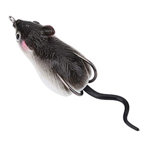 Lebensechte Mäuse-Kieselgel-Angelköder, Weiche Angelköder Zum Angeln (Dunkelgrau) von Pwshymi