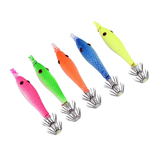 5 Stück Angelköder Leuchtender Tintenfisch Tintenfisch Jig Hooks Angeln Tintenfischköder Angeln Köder Fishinghook 5 Stück Angelköder Leuchtender Tintenfisch Tintenfisch Jig Hooks Angeln Tintenfischköder Angeln Köder Fishinghook von Pwshymi